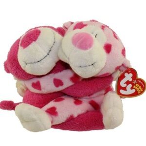 Ty Beanie Babies Romeo & Julie Inter-tangled Monkeys Valentines Day Love Plush💕